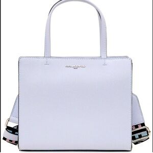 Light blue Karl Lagerfeld Paris Maybelle Satchel Handbag